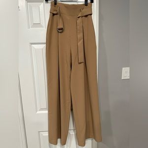 BCBGMaxAzria Belted Wide-Leg Pants